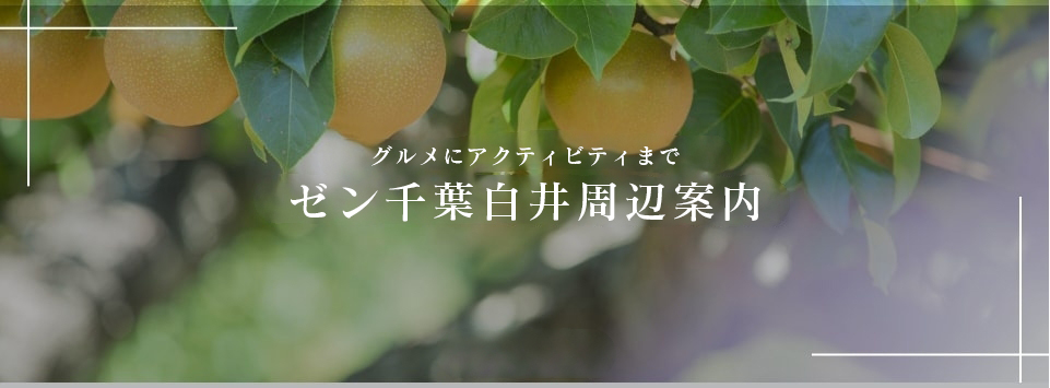 グルメにアクティビティまで! シードット白井周辺案内